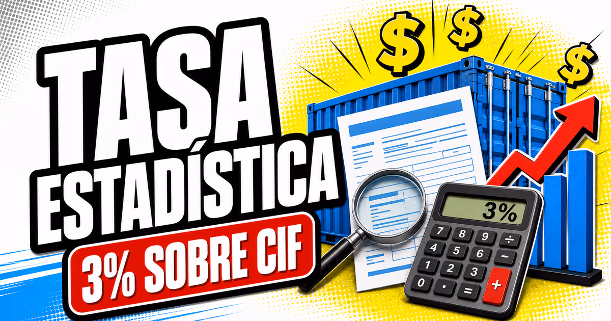 Imagen representativa de la guía: ¿Qué es la tasa estadística en importaciones? Guía 2026